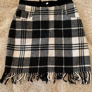 1990s Compagnie Internationale Express Plaid Skirt